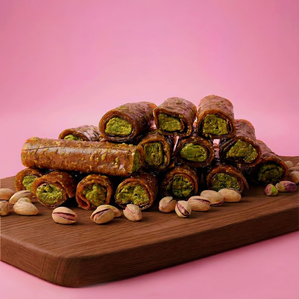 Rulo Pestil - Antep Fıstıklı - Glutensiz - Rafine Şeker İlavesiz  300 gr