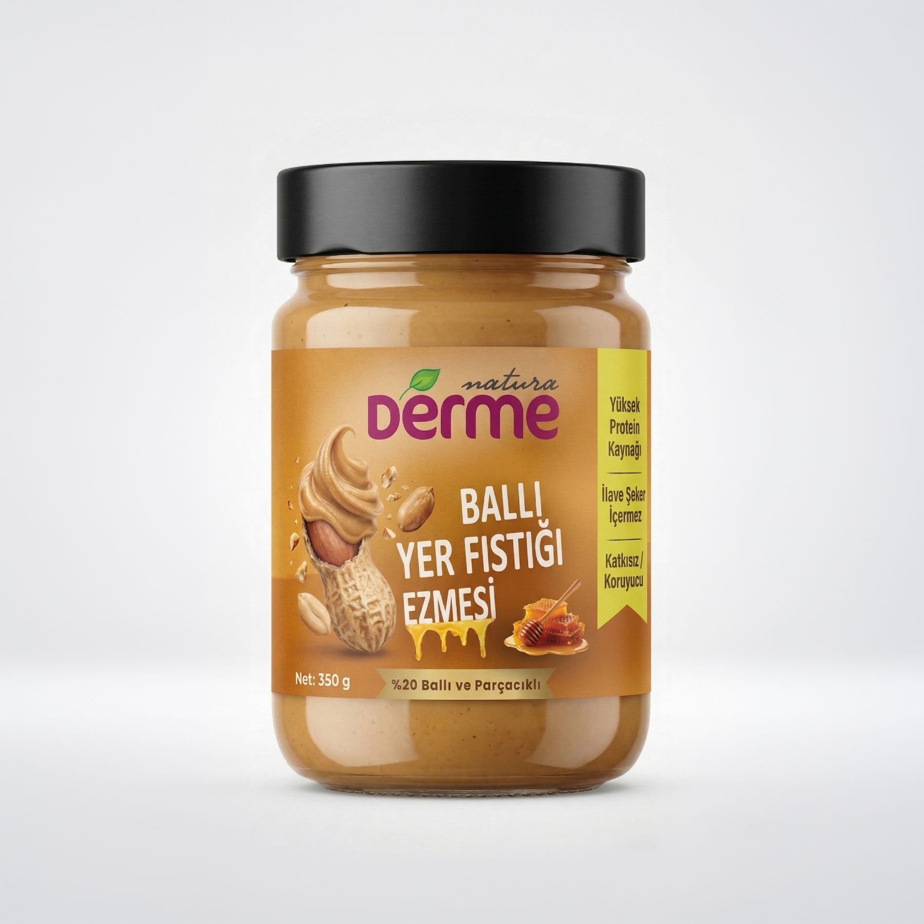 Yer Fıstık Ezmesi  Ballı 350 gr