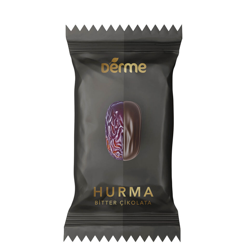 Hurma - Bademli ve Bitter Çikolata Kaplı - 500 g
