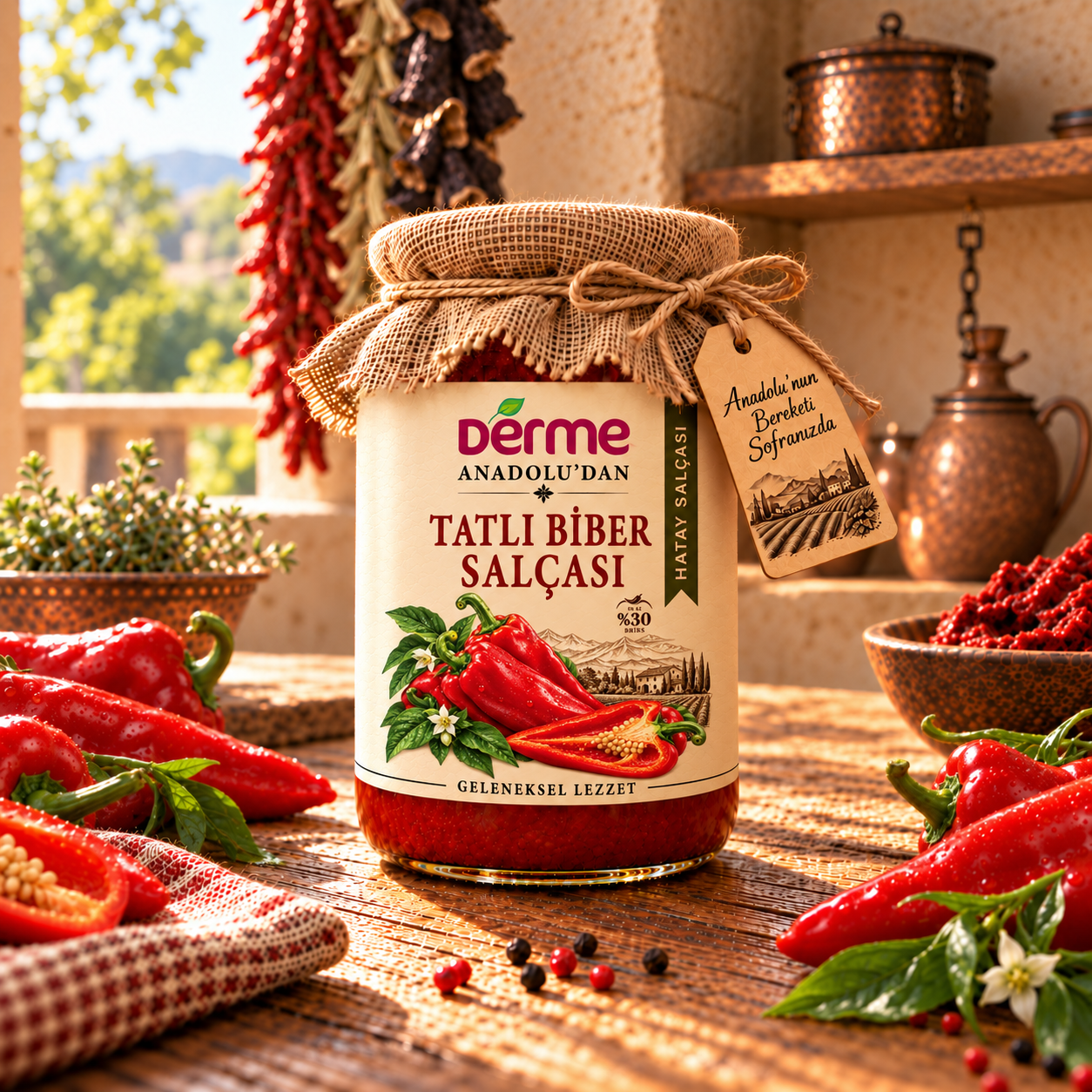 Tatlı Biber Salçası - Hatay - 650 g