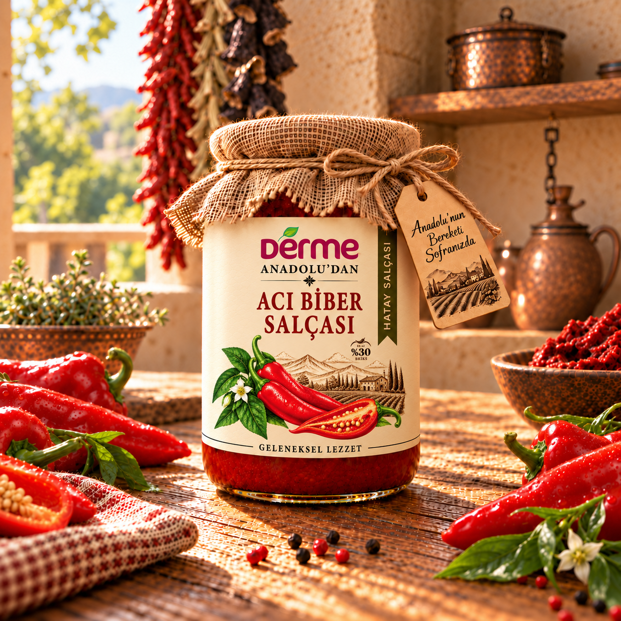 Acı Biber Salçası - Hatay - 650 g