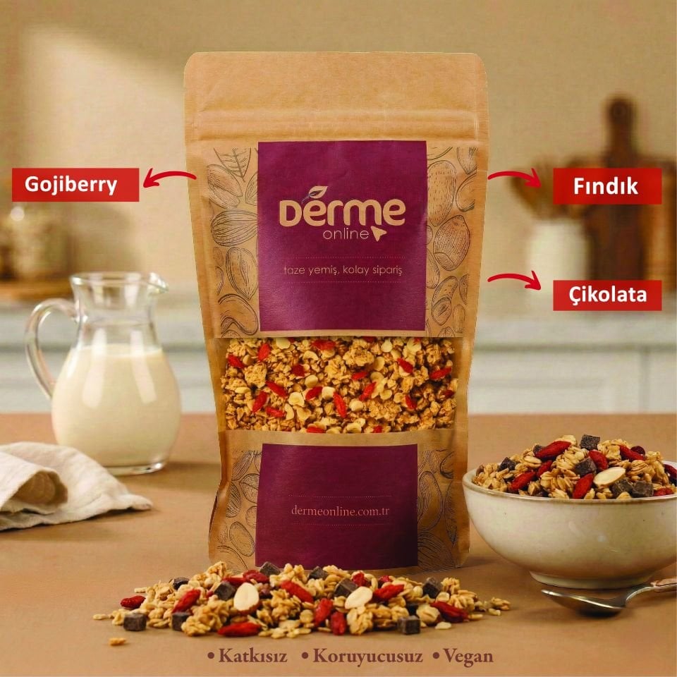 Granola Çikolata - Fındık - Gojiberry