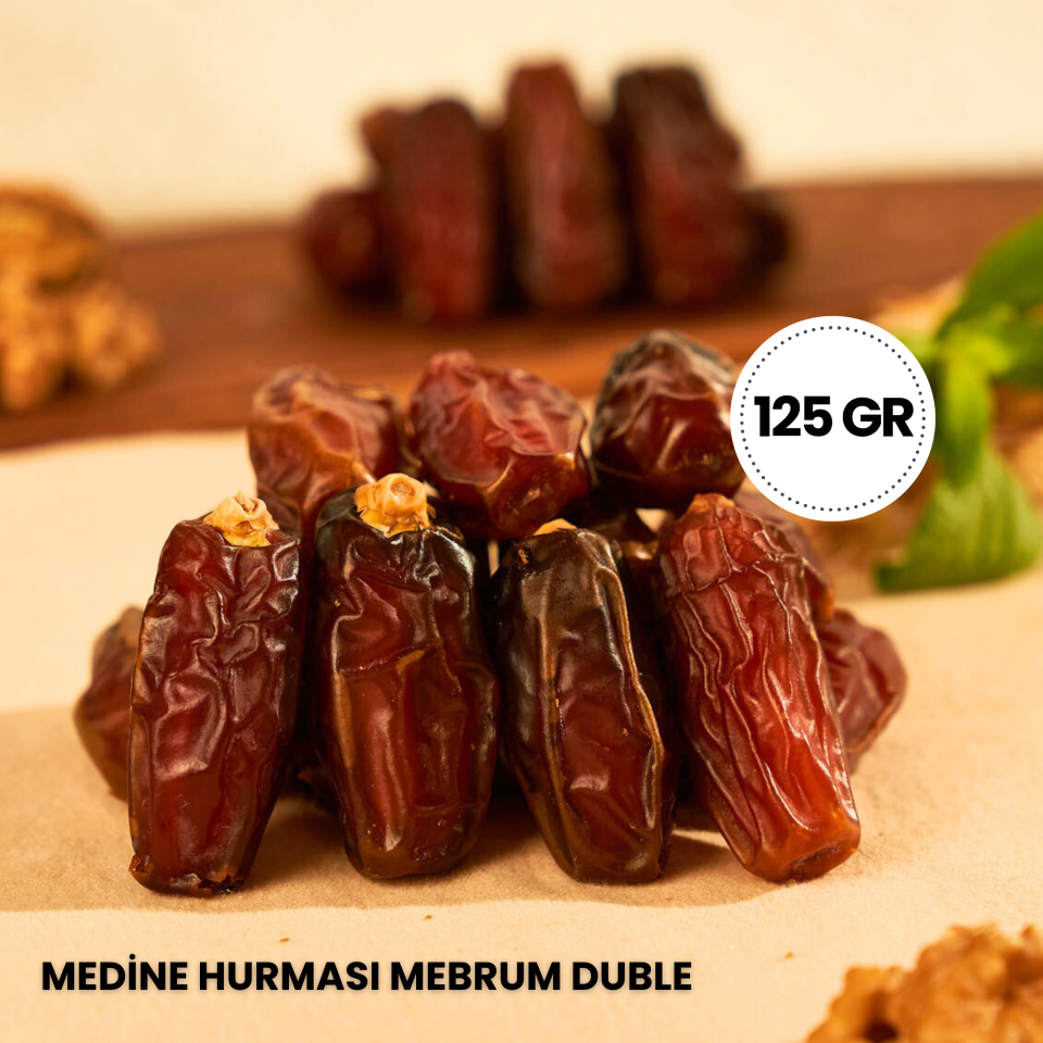 Derme 4lü Hurma Tadım Seti Medjoul,Mebrum, Sugai ve Acve (4 x 125 g Toplam 500 g) 500 Gram